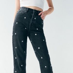 PACSUN high rise straight leg daisy jeans